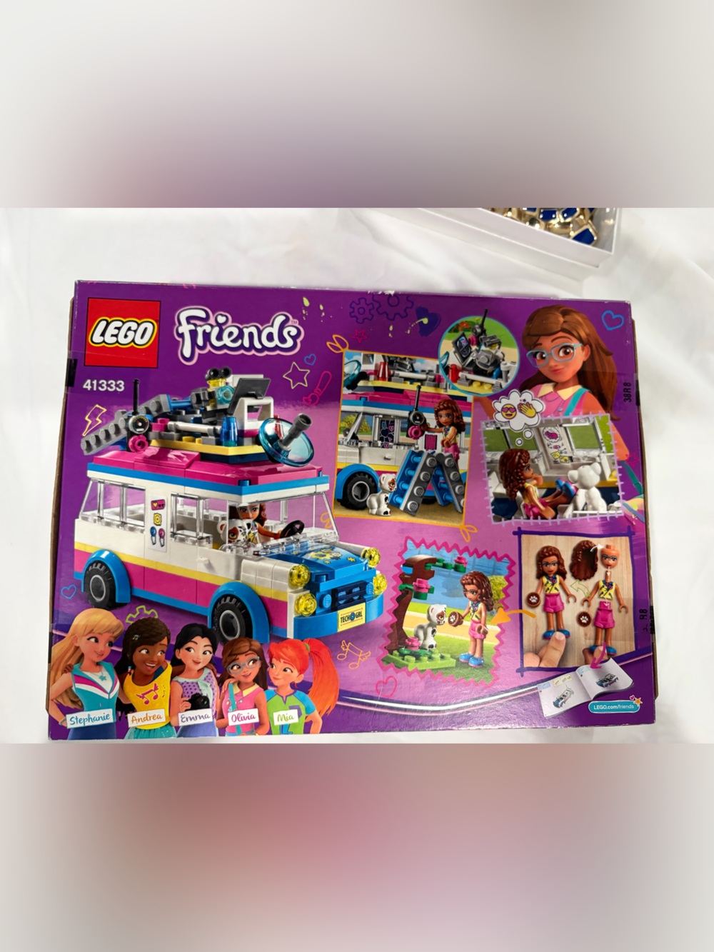 LEGO Friends Camper Van Travel Set - Purple, Pink, Blue, White